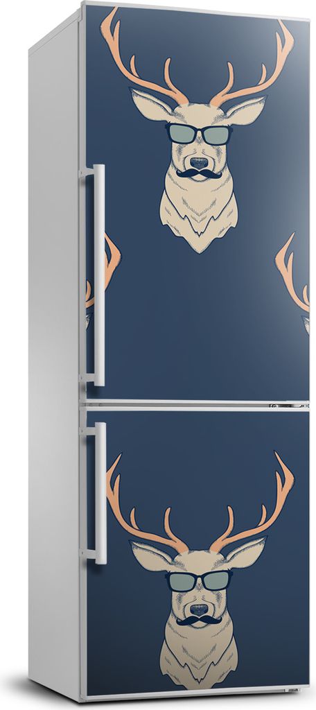 Tulup Kühlschrankdekoration - 70x190 cm - Aufkleber auf dem Kühlschrank - Hirsch