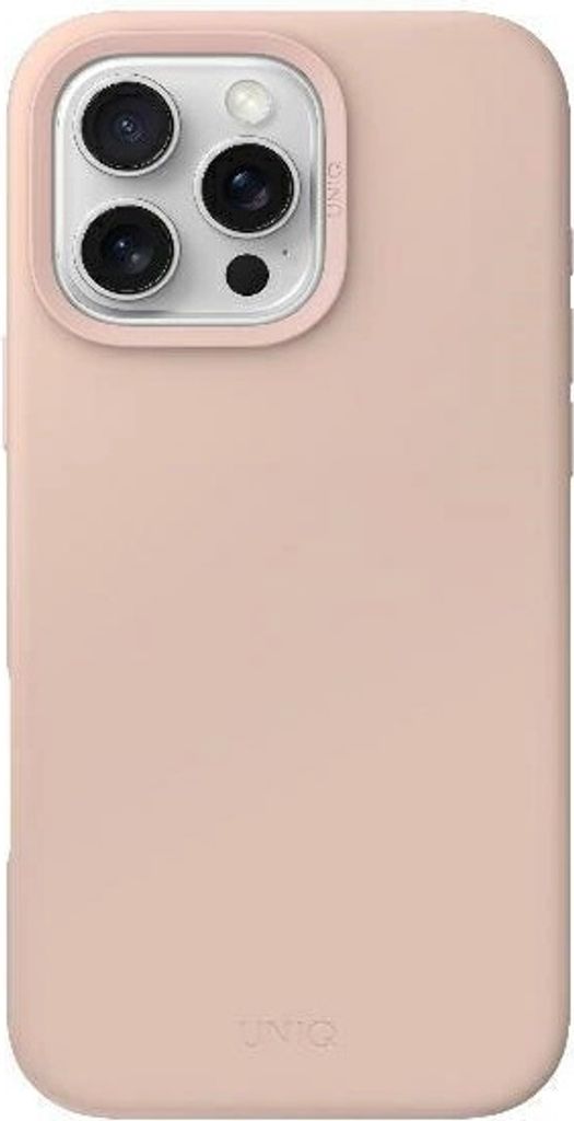 UNIQ Lino Hue Apple iPhone 16 Pro Magclick Ladegerät Blush Pink