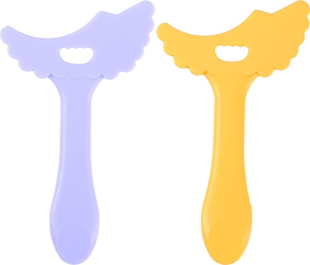 2 stk. Augen Make-up Werkzeug, Augenbrauen Bleistift Schablone, Gelb Lila