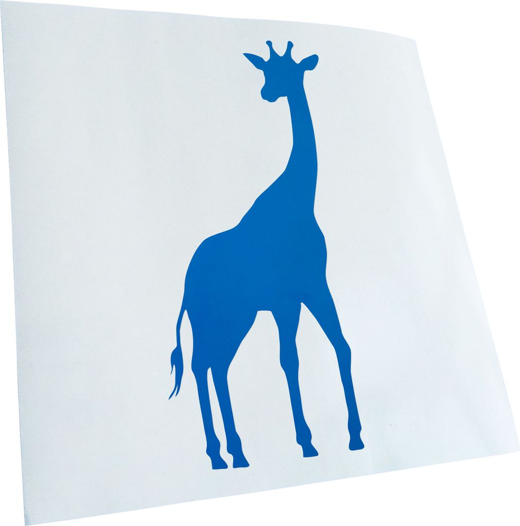 hauptsachebeklebt Kiwistar - Autoaufkleber - Giraffe Silhouette 2 Heckscheibe - Aufkleber für Auto Kfz Fahrrad, LKW, Truck Mofa