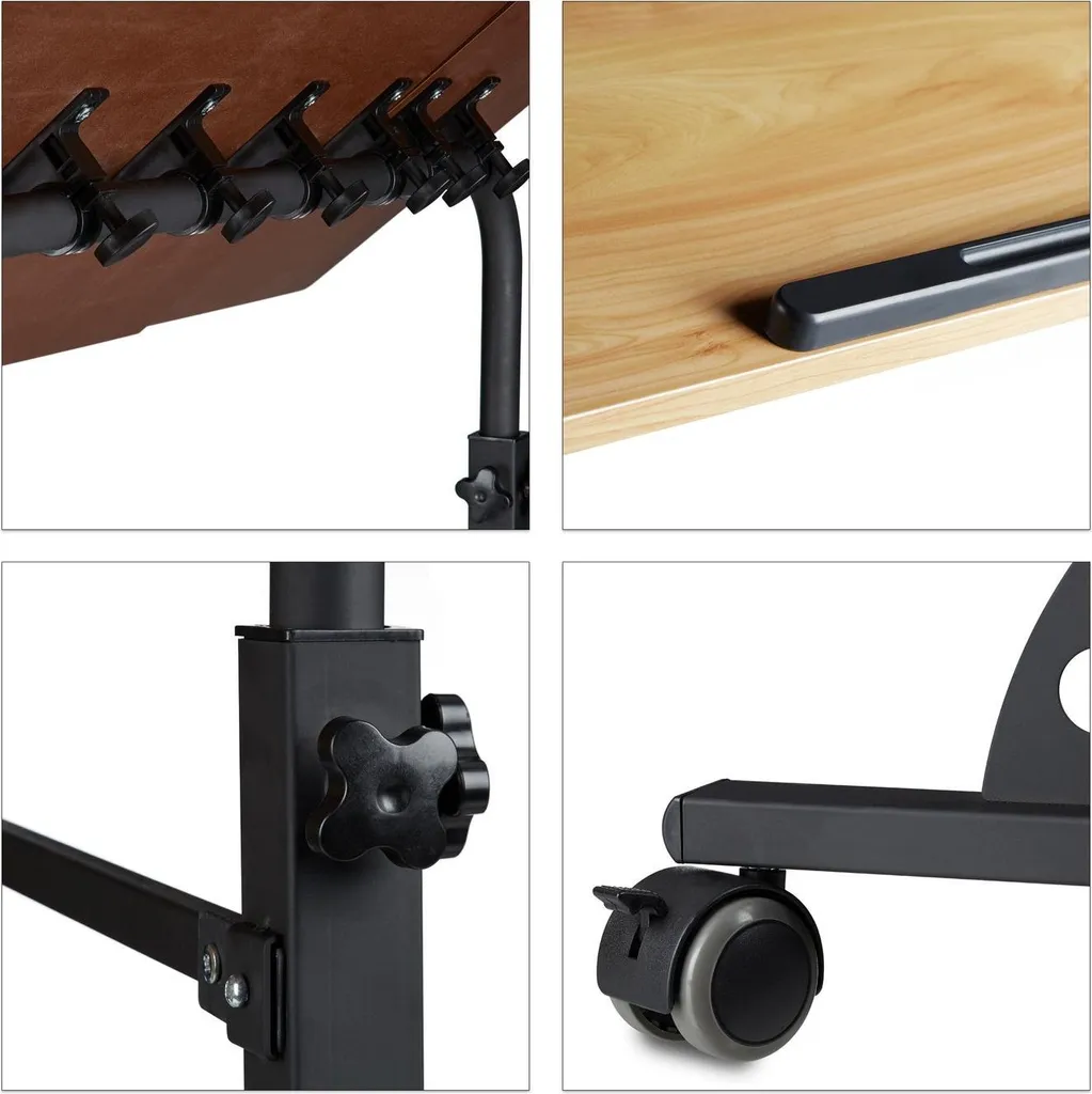Support de lit pour PC portable XXL - Grande table d'appoint pliable