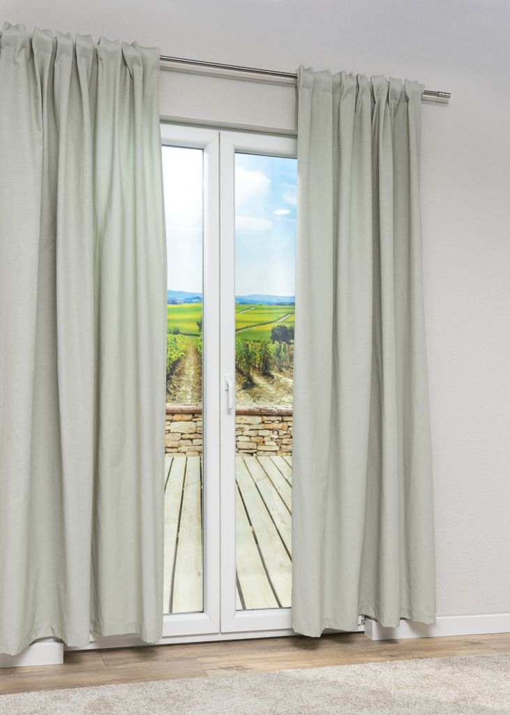 Dekoschal Lysel Tonina in den Maßen (B x H): 142cm x 245cm in blassgrün