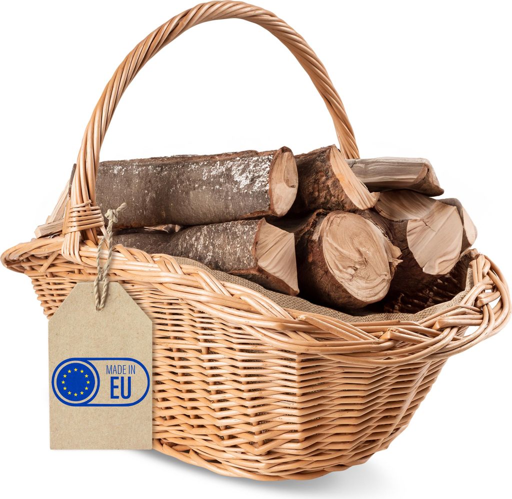Creative Home Panier en Osier avec Poignée et Jute - 60 x Image du produit 