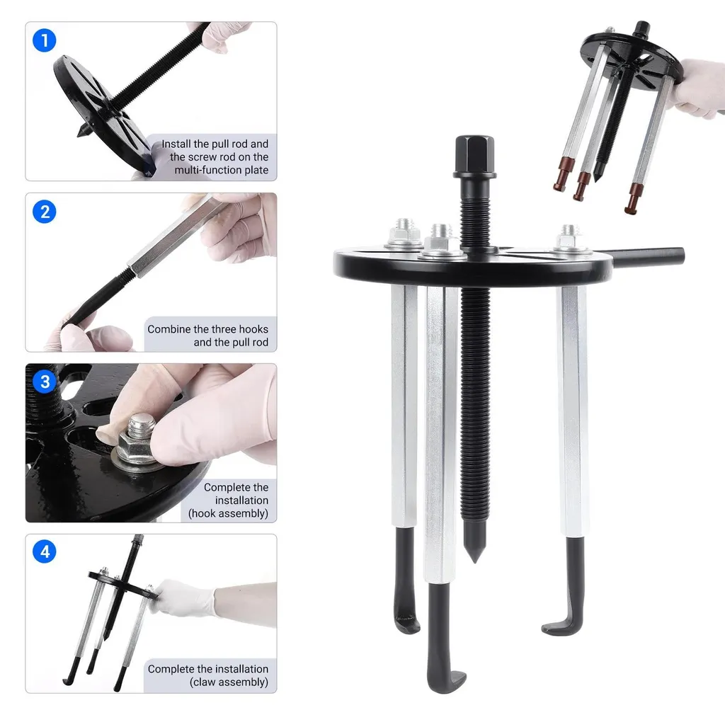 Extracteur universel 3 branches pour roulements intérieurs et extérieurs