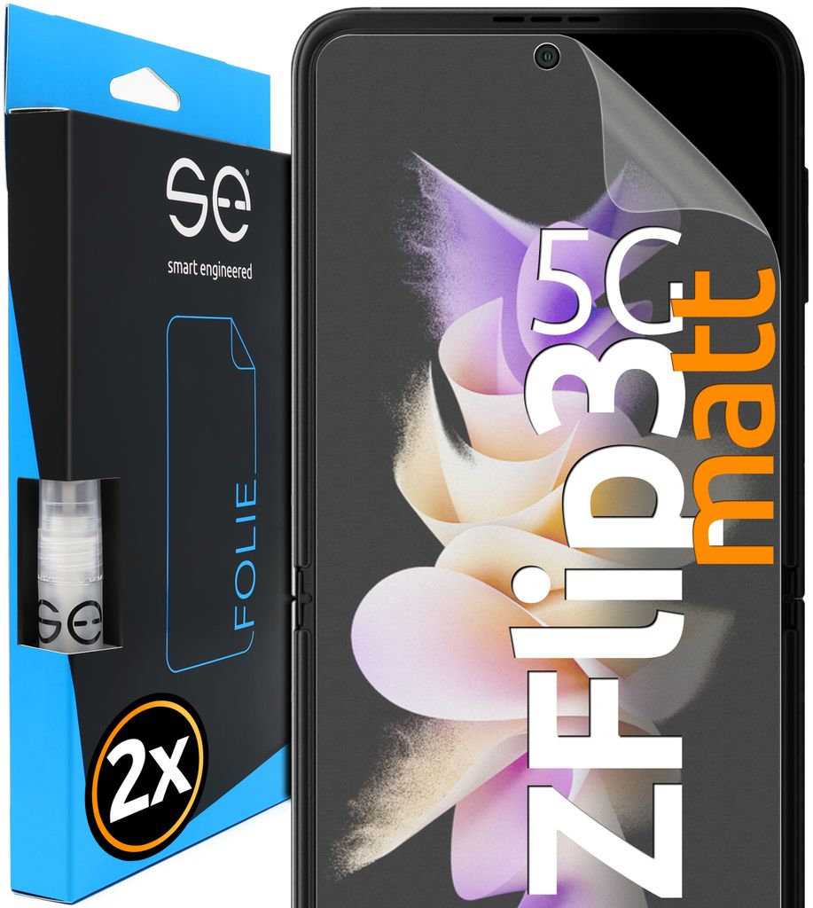 Smart Engineered SE0-F0102-0241-21-M, Samsung, Galaxy Z Flip 3 5G, Schmutzabweisend, Kratzresistent, Transparent, 2 Stück(e)
