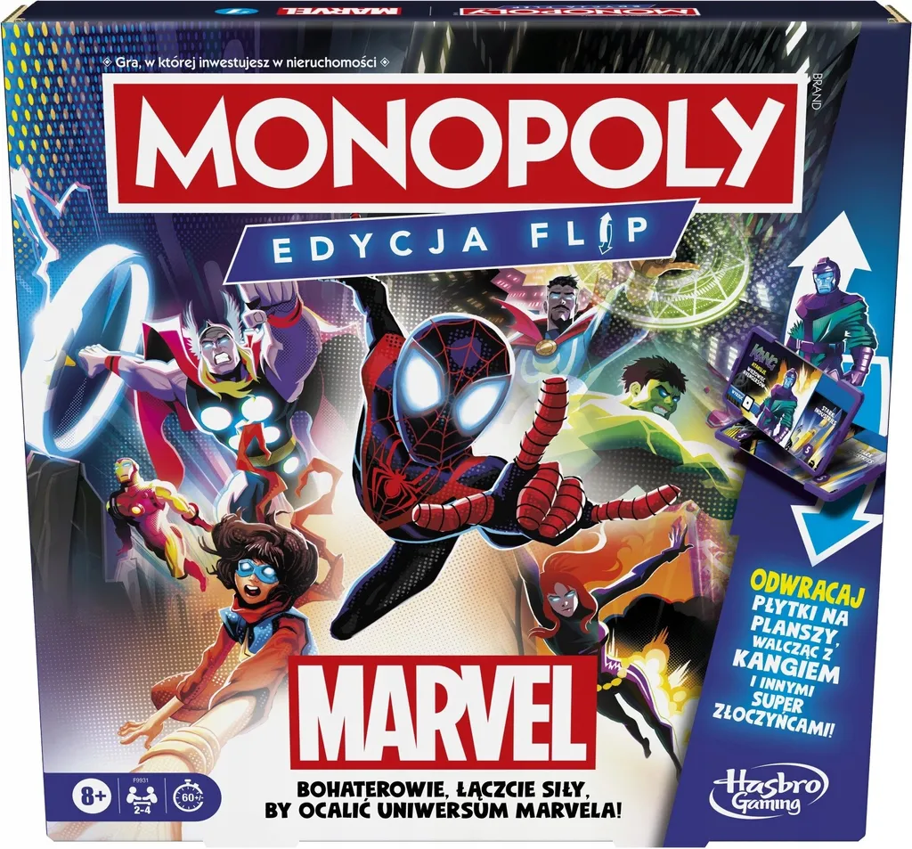 Monopoly Flip Marvel Hasbro, le jeu idéal pour animer vos soirées