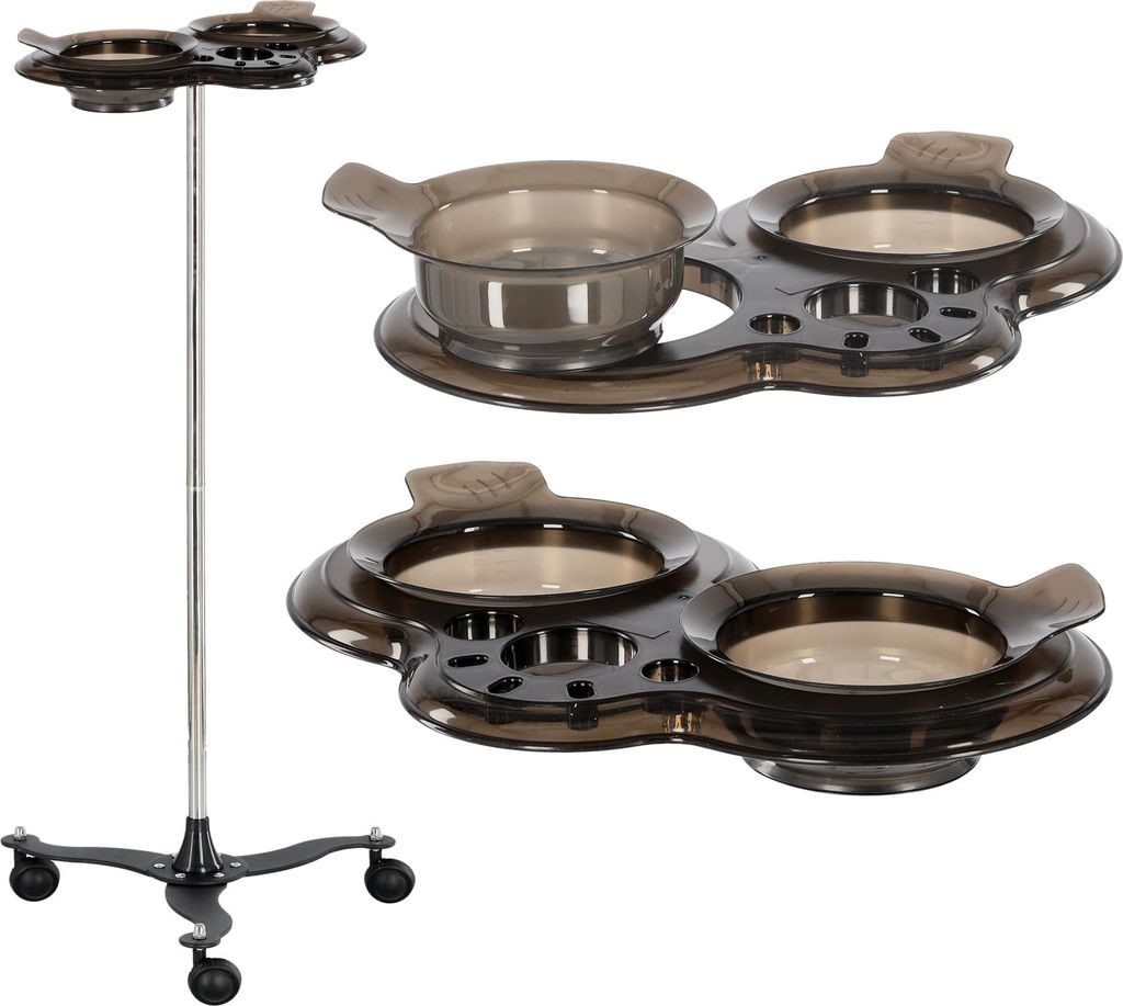 Friseurhilfe Rollwagen Beistelltisch mit Rädern zum Färben T0150-1 zum Kosmetiksalon Tisch auf Stativ