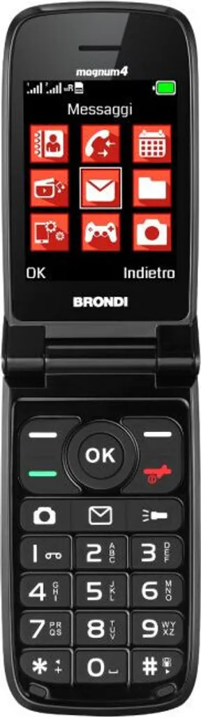 Brondi Magnum 4 Telefono Cellulare Dual SIM 2.8" Fotocamera 1.3MP Nero Clamshell