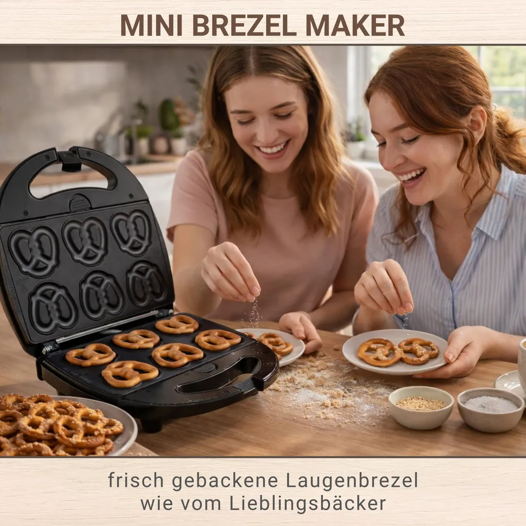 Machine à Bretzel Syntrox à plaques interchangeables et antiadhésives