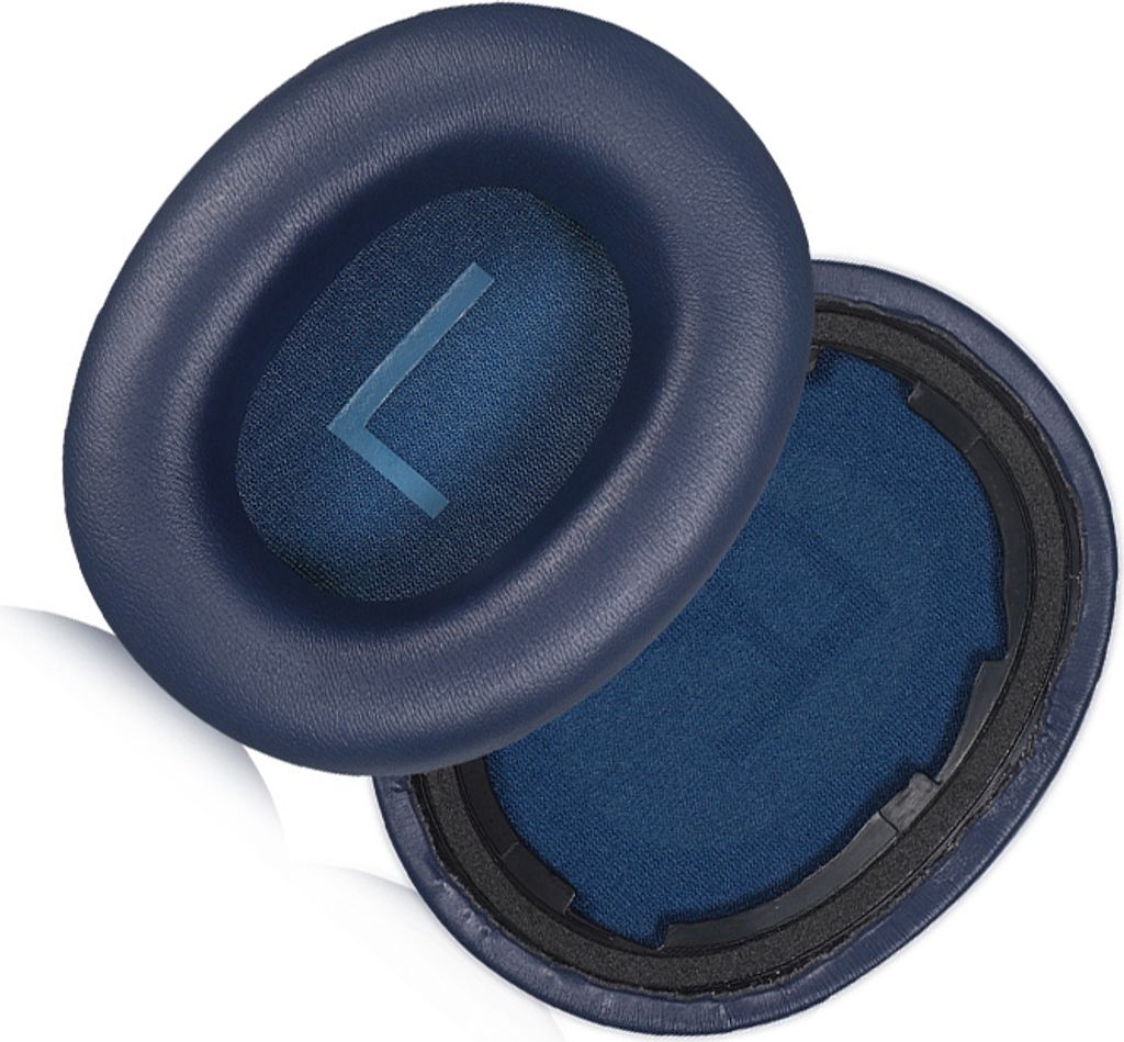 INF Proteinleder-Ohrpolster für QCY H3 Serie - 2er Pack Blau