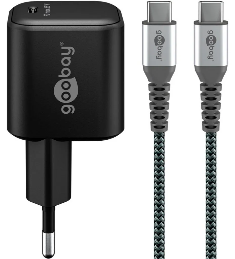 Fini la charge lente avec ce kit Goobay 74774 65W câble et adaptateur