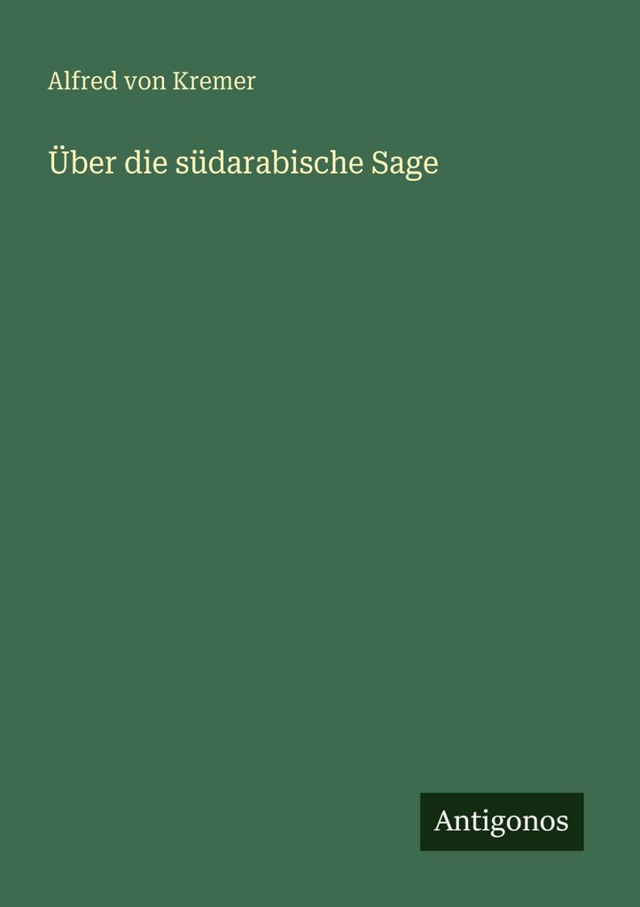 Über die südarabische Sage