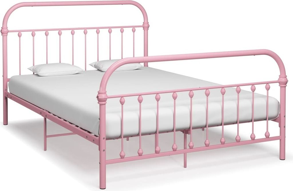 Bettgestell Rosa Metall 120x200 cm