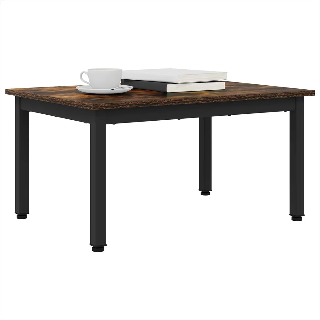 Tavolino Basso SYFAX™ Fumo 70x50 - Facile da Pulire e Robusto