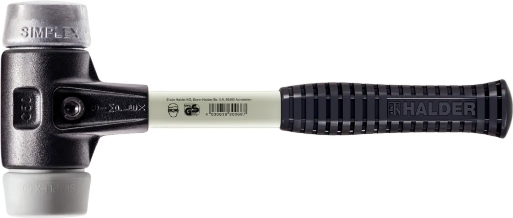 Mazza Simplex 40mm Halder 3739.040 | Sicurezza e Precisione per Officina