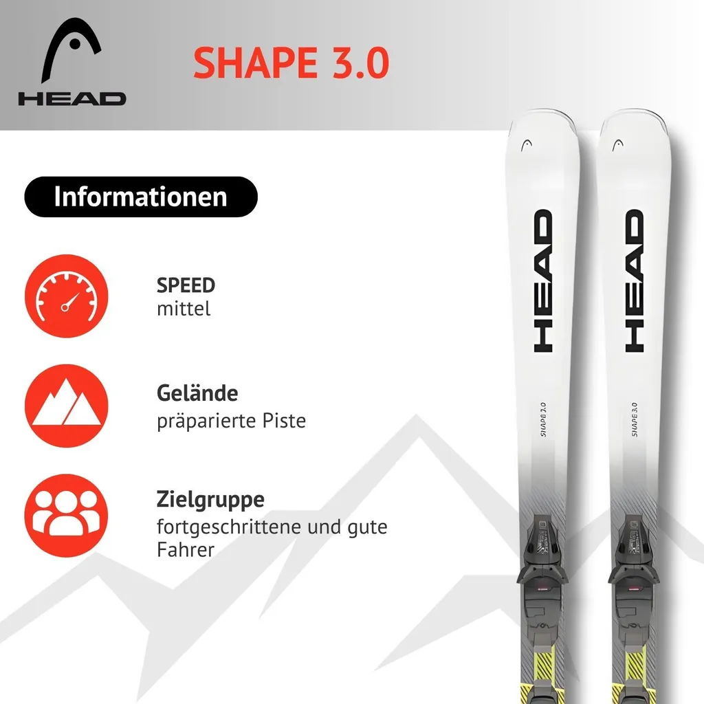 Ski Carving Head Shape 3.0 Allride Rocker et Fixations PR10 GW Gripwalk - 3