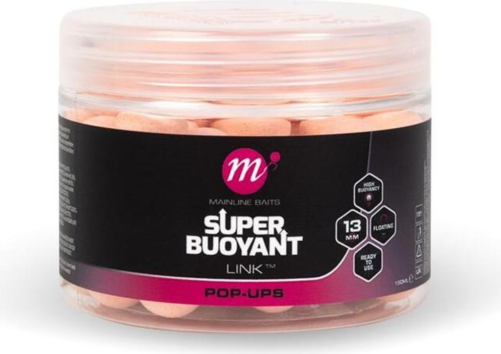 Mainline Baits Link Super Buoyant Pop-Ups 13 mm Pink