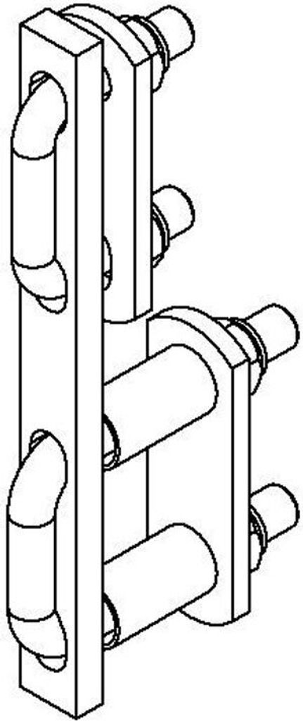 Hailo H-50 Verstärkung auf der Sprosse aus Edelstahl