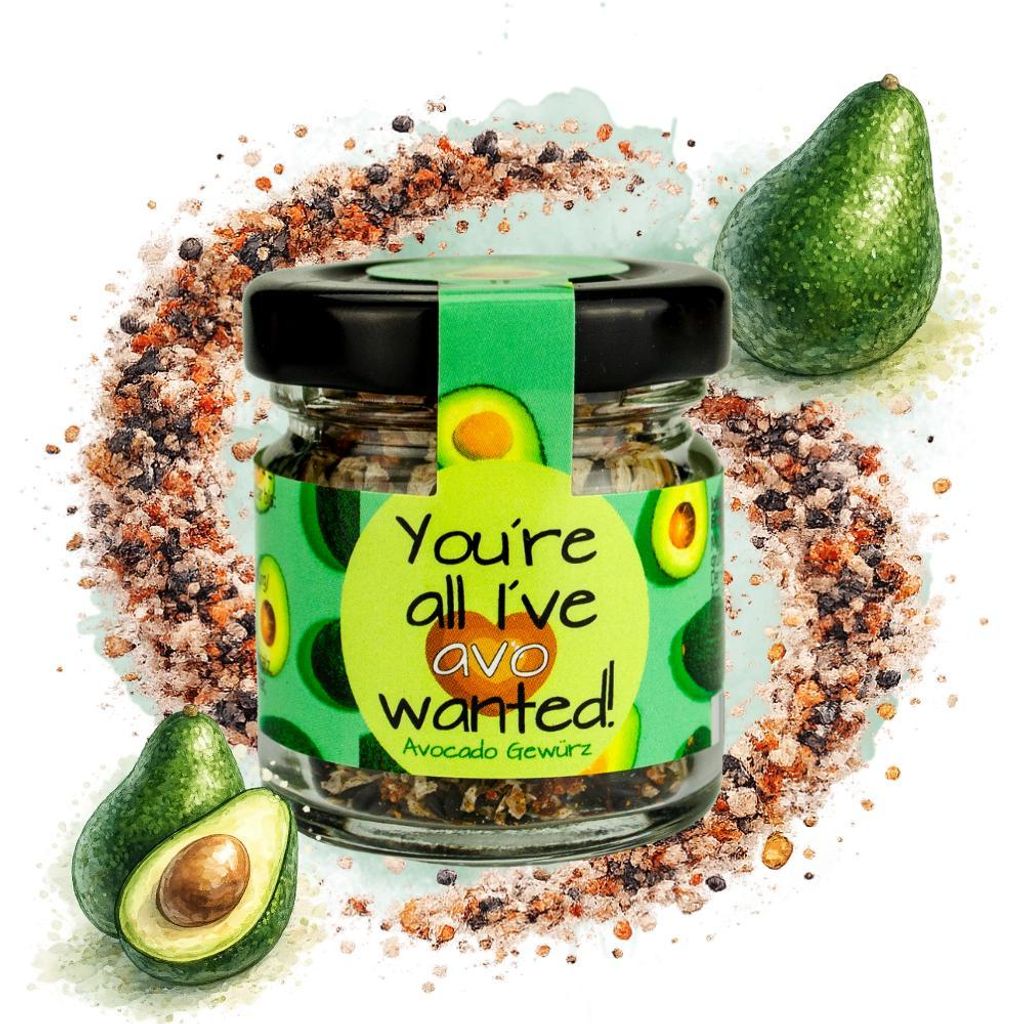 Mini Glas Avocado Gewürz "You're all I've avo wanted", 20 g