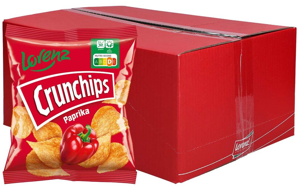 Lorenz 72035 Crunchips Paprika 20x25g Immagine del prodotto 