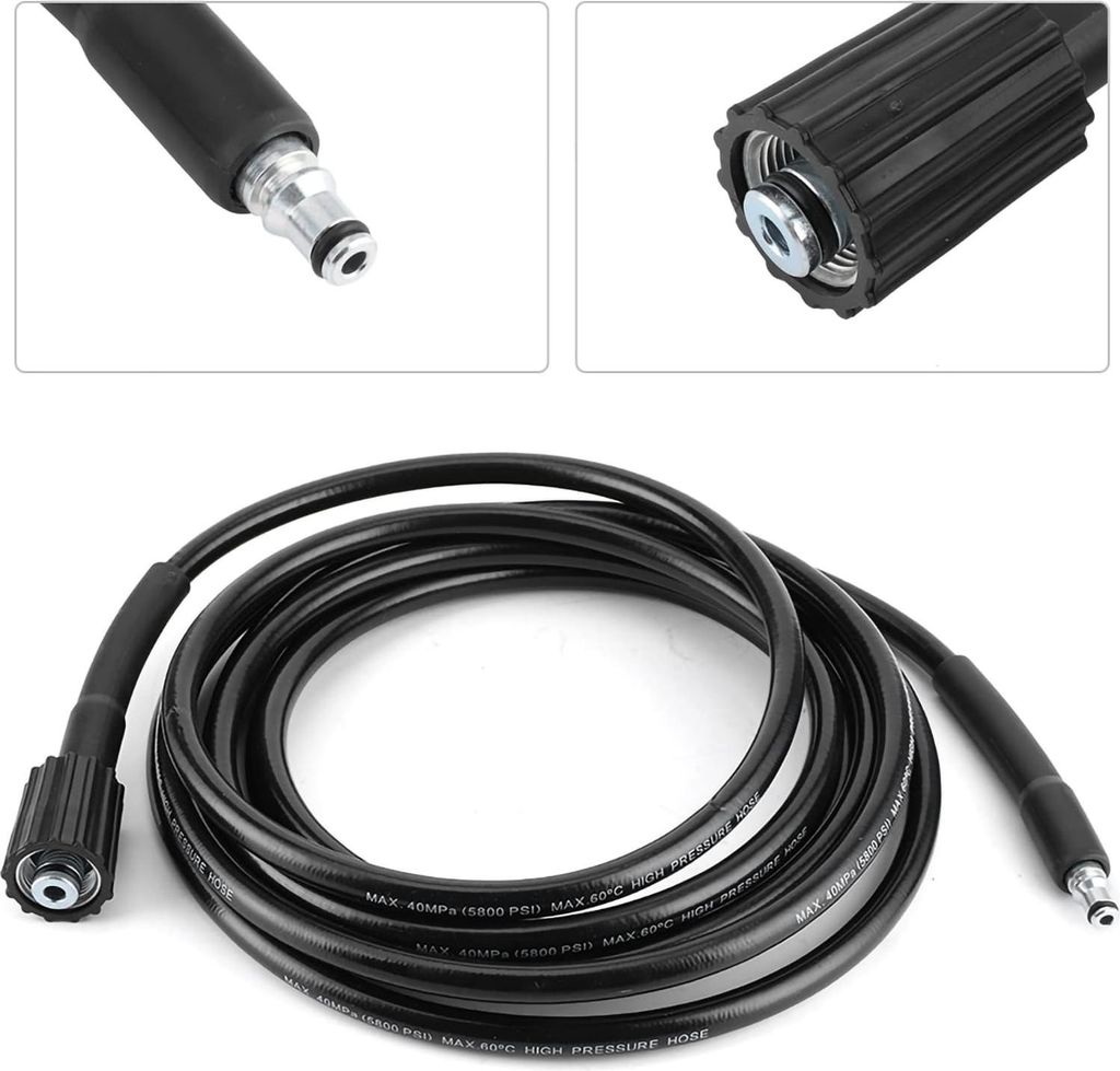 M22 Hochdruckreiniger-Schlauch, geeignet für Nilfisk C100 C110 C120 C130 C140, 40Mpa Jet-Autowaschanlage, Wasserreinigungsschlauch, Verlängerungs...
