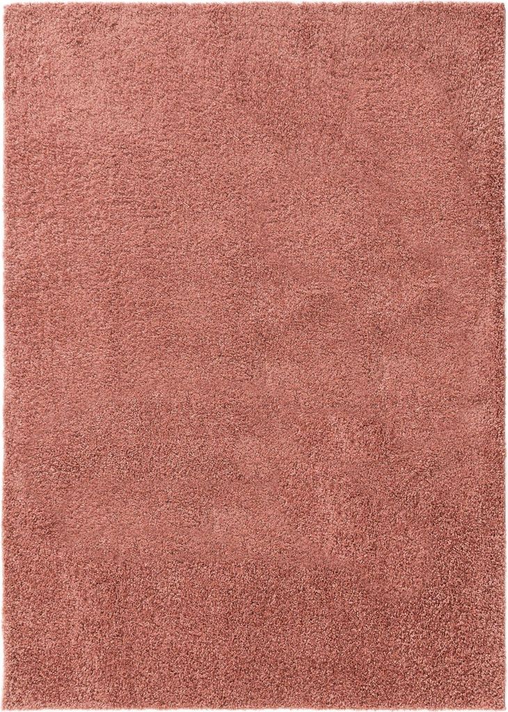 benuta Teppich Wohnzimmer Soho Rosa 200x290 cm Hochflorteppich Wohnzimmerteppich Rechteckig Rutschfest Flauschig Plüsch Shaggy Weich
