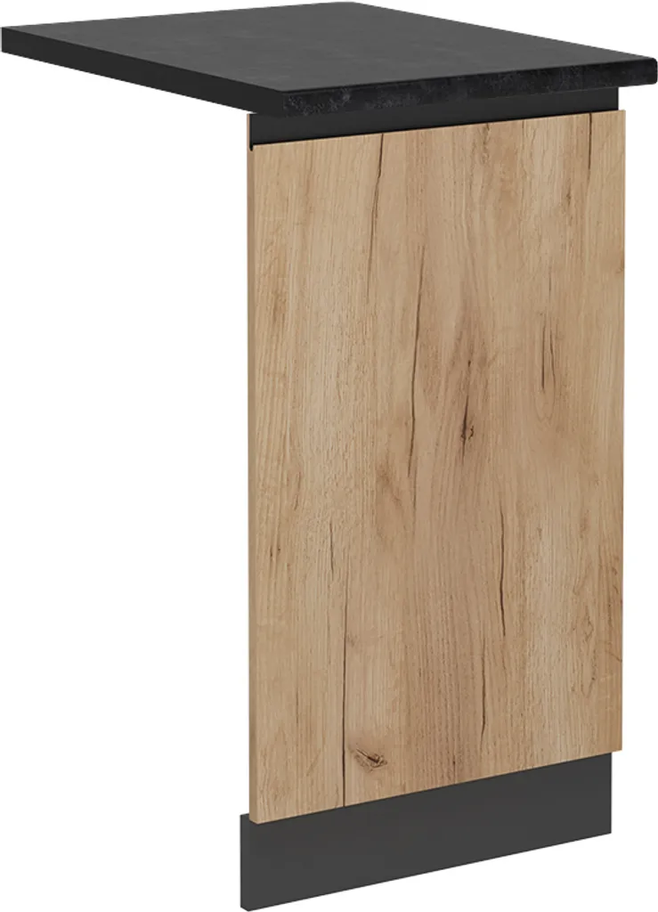 Vicco R-Line Pannello Lavastoviglie 45cm | Antracite e Quercia Dorata