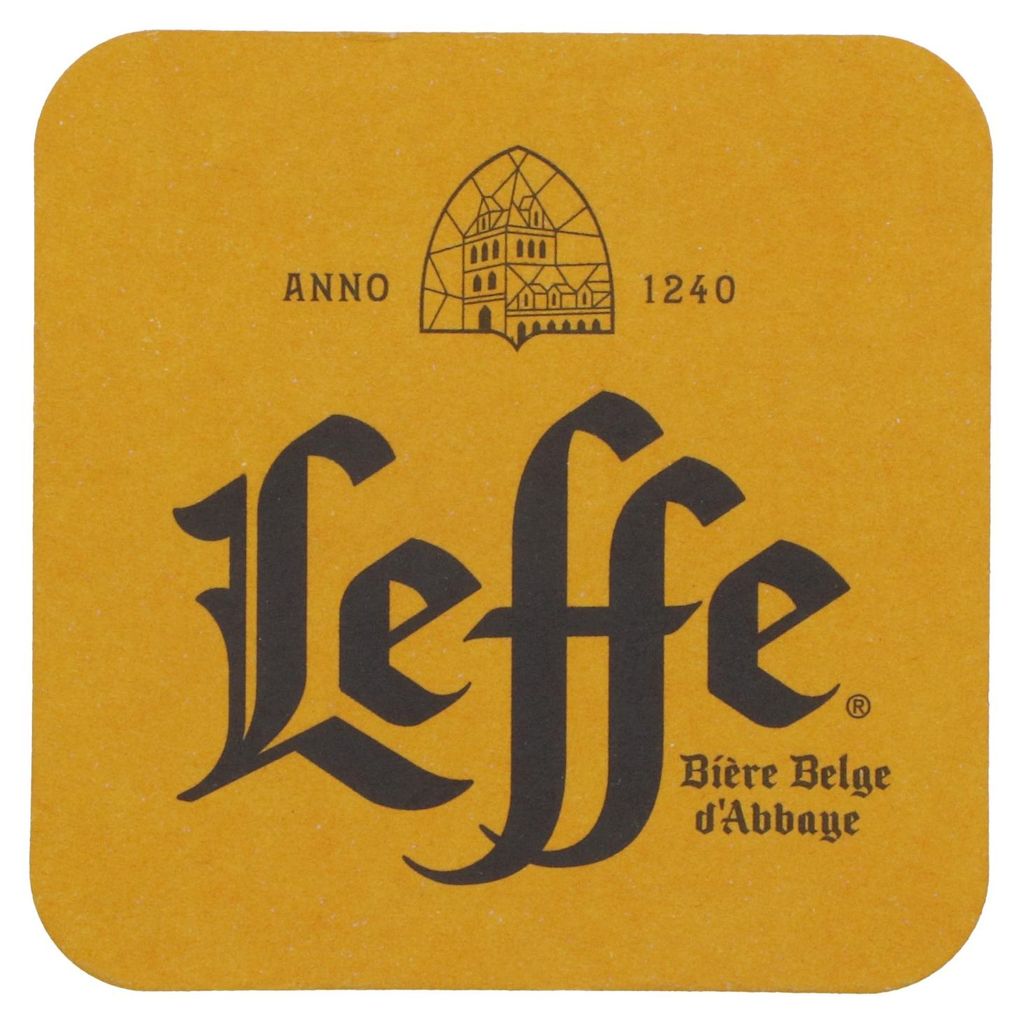 Leffe Bier Bierdeckel Untersetzer Glasuntersetzer Partydeckel 9x9cm