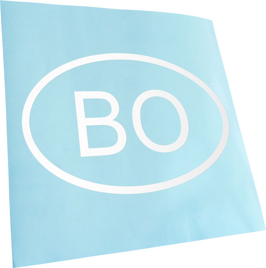 Kiwistar - Autoaufkleber - Bolivien BO Heckscheibe - Aufkleber für Auto Kfz Fahrrad, LKW, Truck Mofa