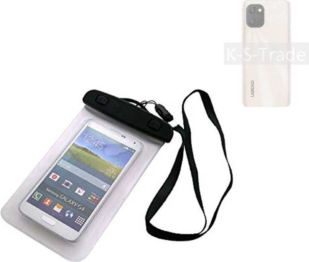 K-S-Trade Schutz Hülle Handy Hülle Kompatibel mit UMIDIGI Power 7S Beach Bag wasserdicht 16cm x 10cm Schutzhülle Staub Sand Flachwasser Beachbag