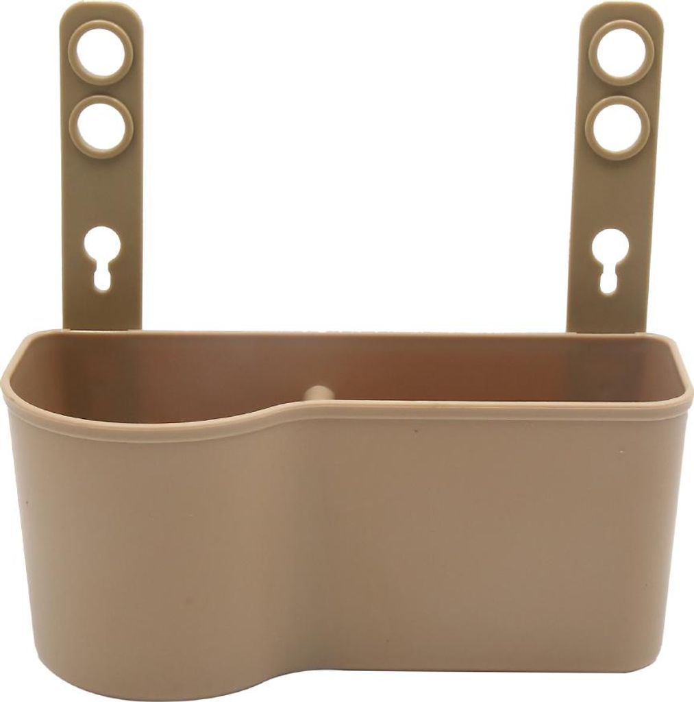 Auto Kopfstütze Sitz Rückenhalterung Tasse Getränkehalter Aufbewahrungsbox Beige DE de