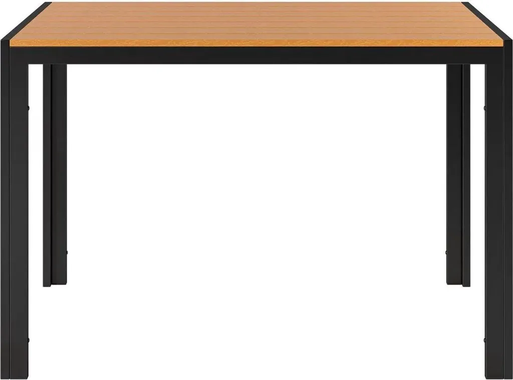 Table de salle à manger d'extérieur Zyrell en aluminium pour terrasse