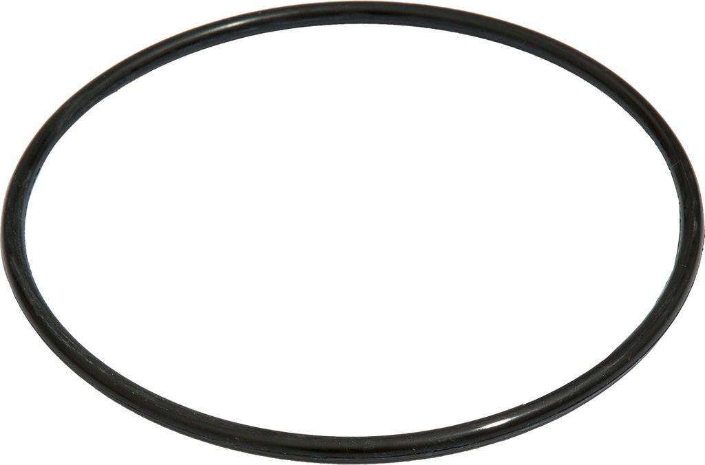 A black rubber O-ring is shown against a white background.
