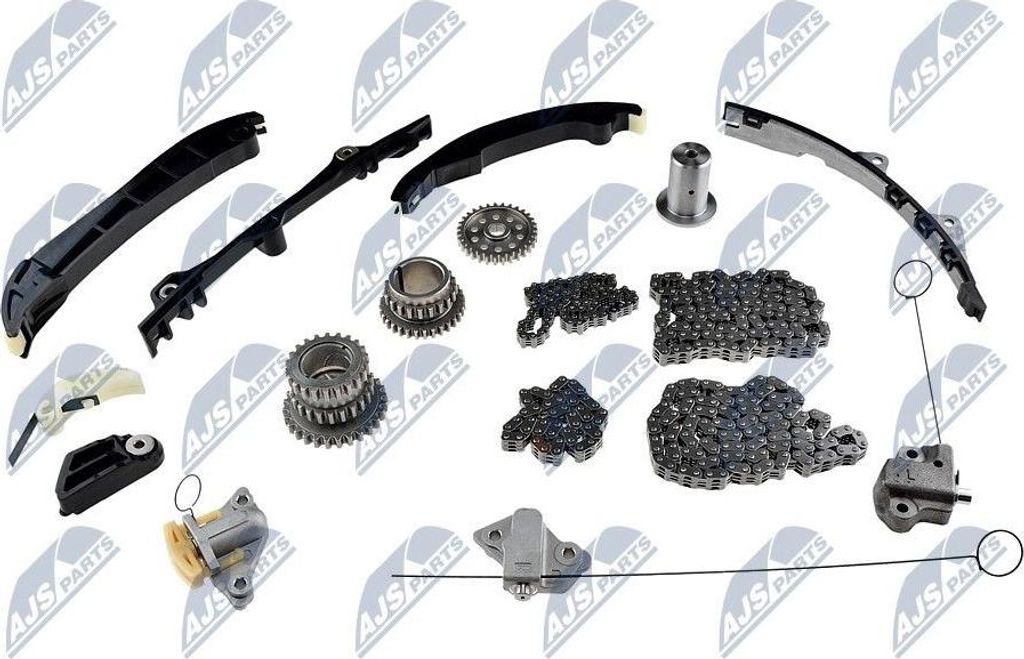 NTY RZR-CH-005 Steuerkettensatz Steuerkette für JEEP GRAND CHEROKEE IV (WK, WK2) für CHRYSLER GRAND VOYAGER V (RT) für DODGE CHALLENGER Coupe f...