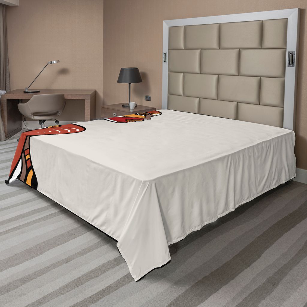 ABAKUHAUS afrikanisch Bettlaken, Profil von Sexy African Lady mit verschiedenen Tattoos auf ihrem Körper und Gesicht Stilvoller Druck, weiches beq...