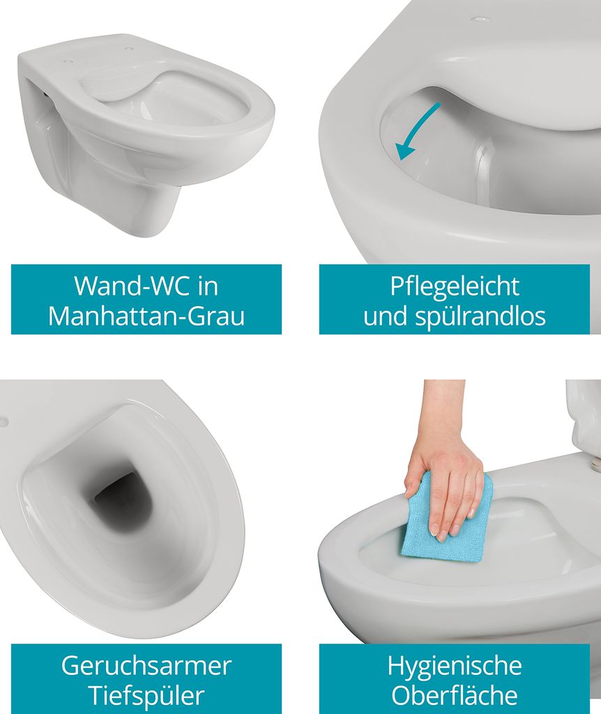 Calmwaters® als - Hänge-WC Spülrandloses