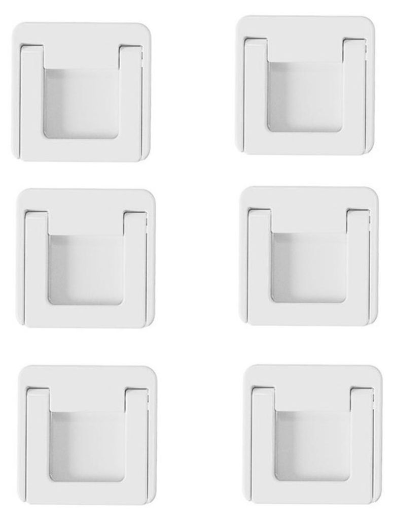 INF Kindersicherung 6er Set ABS 4.8cm x 4.8cm Selbstklebend für Fenster