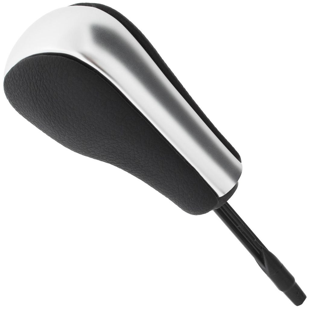 BMW 1 E81 E82 E87 E 88 04-13 Automatik-Schaltknauf SCHWARZ + SILBER - KURZER SCHALTSCHALTER