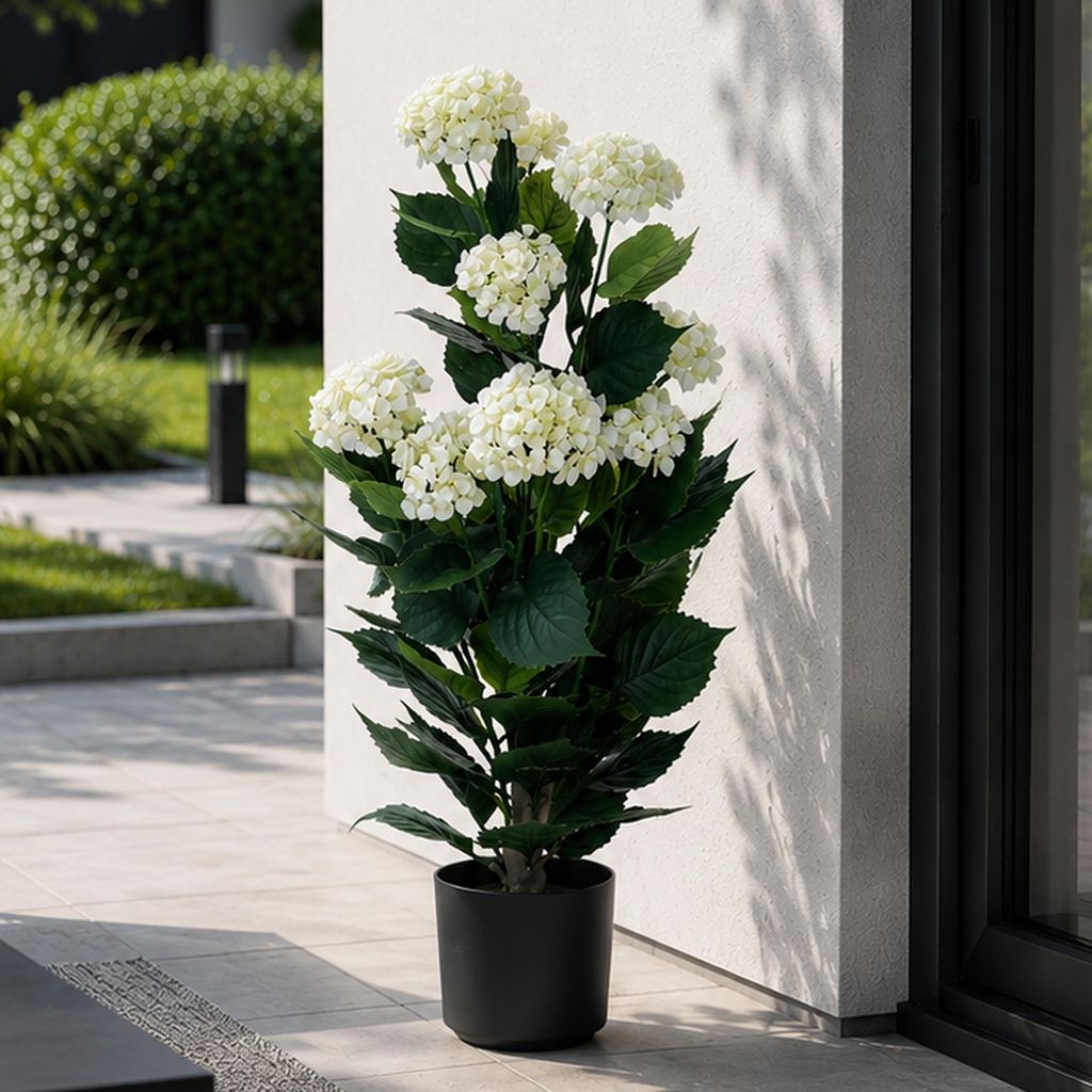 Künstliche Hortensie MCW-Q86, Dekopflanze Kunsthortensie Produktbild 