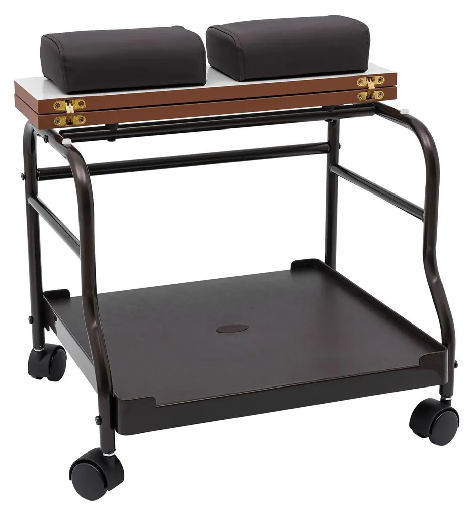 Support mobile pour spa de pieds et matériel de soins esthétiques pro