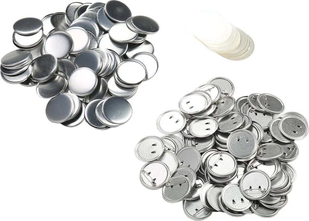 Kit 100 Pezzi per Spille 56mm - Componenti Metallo per Eventi e DIY - 3