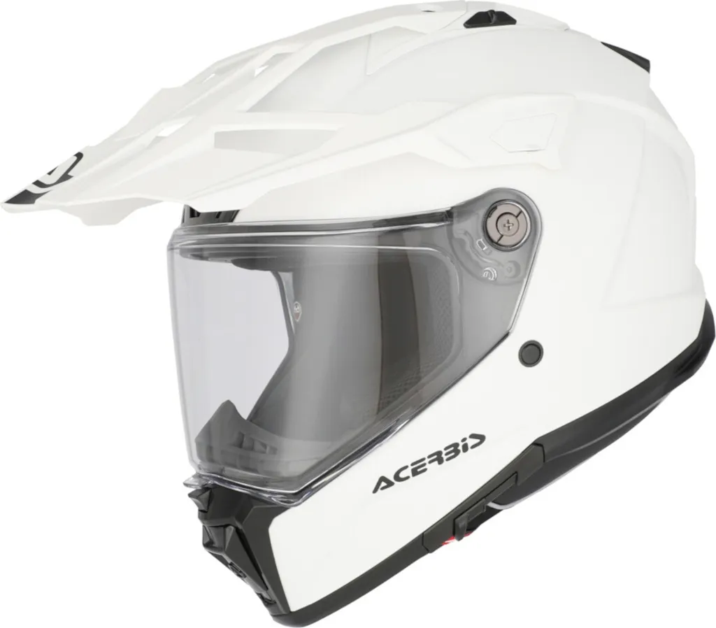 Casque de moto cross Acerbis Attack Enduro blanc et polyvalent en taille M