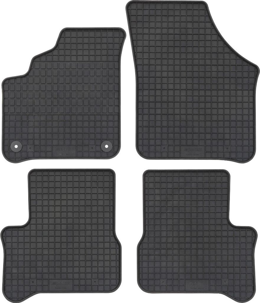 für VW e-Up ab 09/2019 Passform Fußmatte Schmutzfang PETEX Gummimatten 4-teilig schwarz Allwettermatten Gummifußmatten