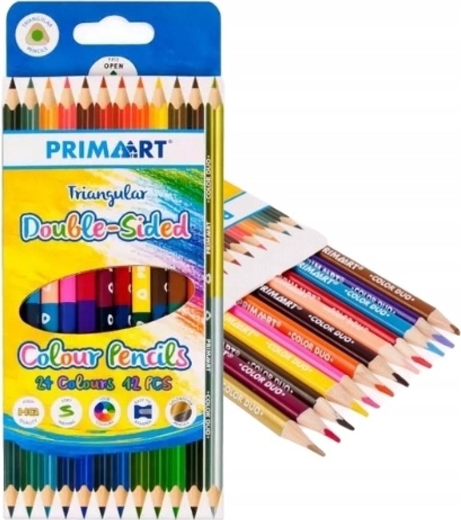 Doppelseitige Buntstifte 24 Farben Produktbild 