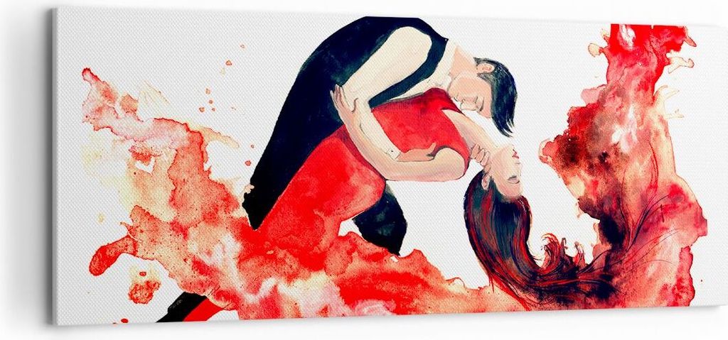 Bild auf Leinwand - Leinwandbild - Tanz Clubbing Aktivitäten Mädchen - 100x40cm - Wand Bild - Wanddeko - Leinwanddruck - Bilder - Kunstdruck - Le...