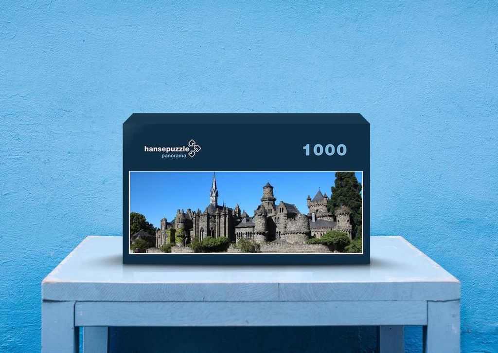 hansepuzzle 60356 - Schloss Puzzle, 1050 Teile, Hintergründe, 60,0 x 46,0cm mit hochwertiger Aufbewahrung, Kartonbox & Beutel