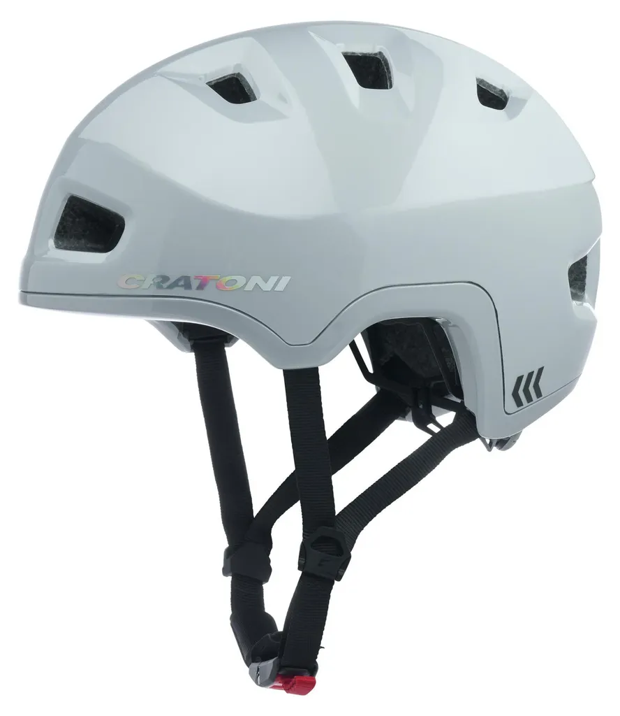 Casque de vélo urbain Cratoni Croot Silverfrost pour trajet quotidien