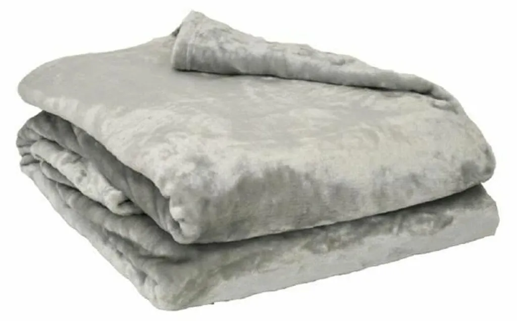 Couverture Polaire Douce 240x220 cm Coloris Perle - Confort Poyet Motte