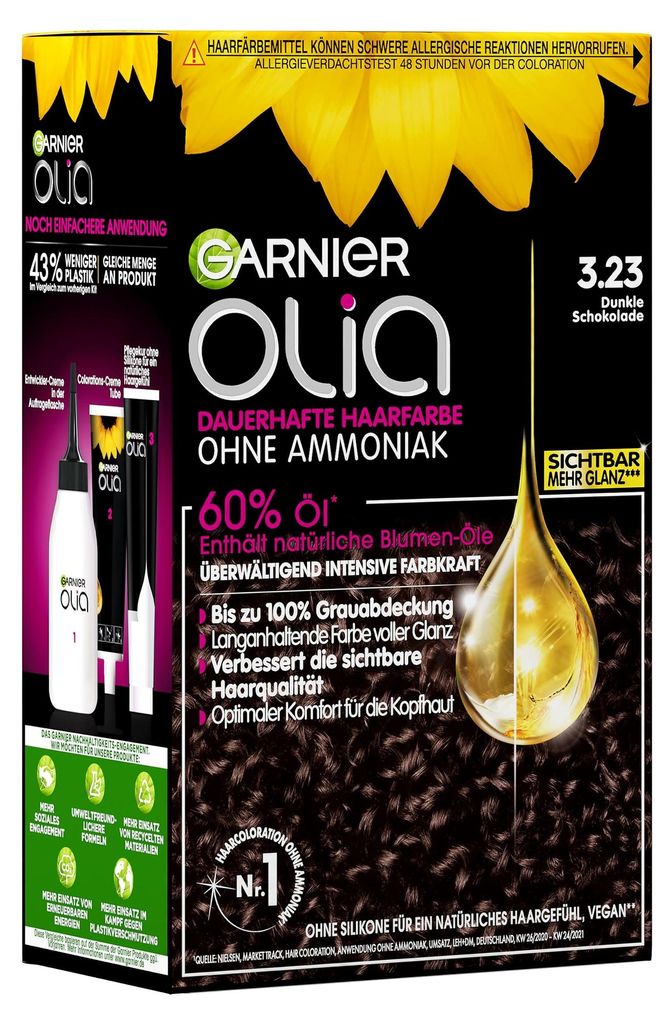 Garnier Olia Öl-Coloration Dunkle Schokolade 60g Produktbild 