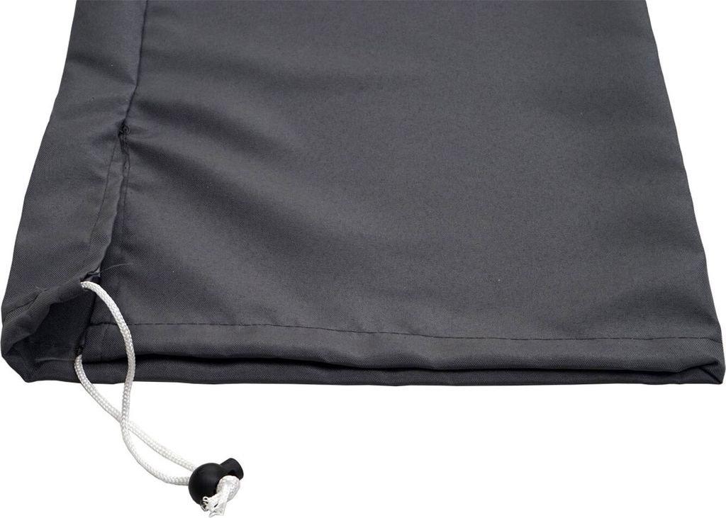Schutzhülle für 2,70m Alu Halb-Sonnenschirm Lorca, Abdeckhülle Cover mit Kordelzug anthrazit